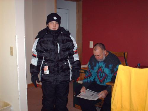 Daniel & Steve getting ready to go out