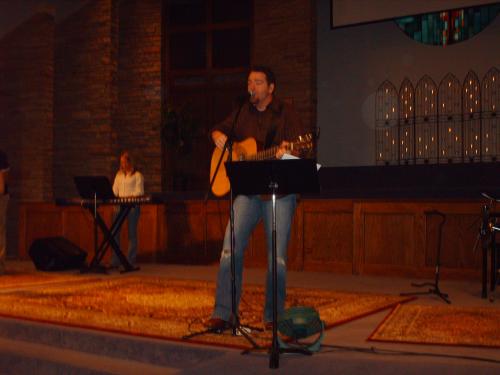 Kyle/leader of worship at Grace Covenant