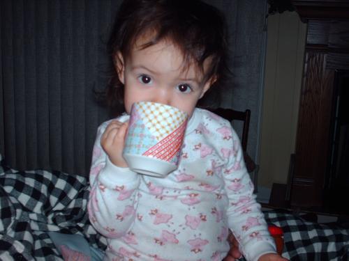 One Handed drinker - bottoms up