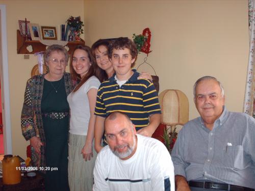 Steve, Liz, Steph & Daniel and Mom and Dad