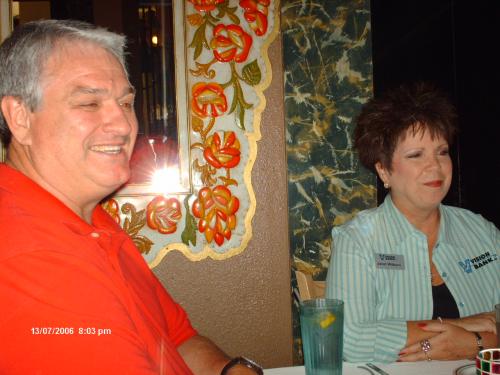 Bob & Aunt Janet at the birthday part