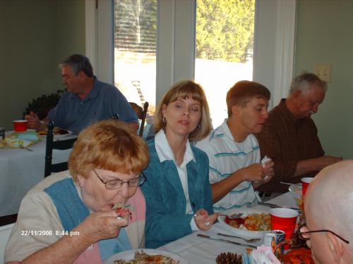 Pat doing some serious eating