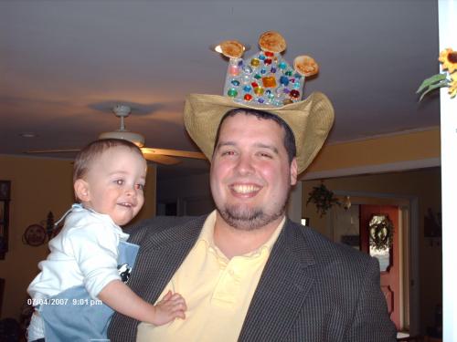 Jake, wearing my crown & Tyler