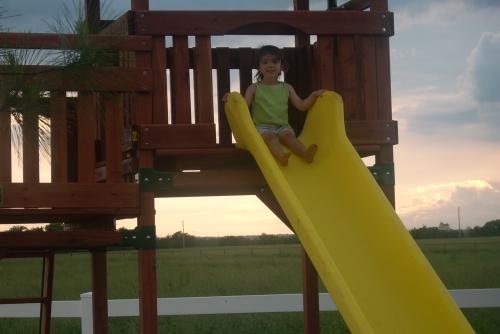 The new big girl slide