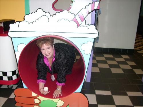 me at Ben & Jerry's Ice Cream Factory