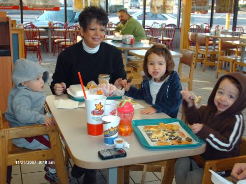 Breakfast at Carl's Jr