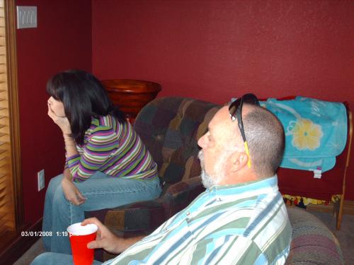 Looking on at the fun outside