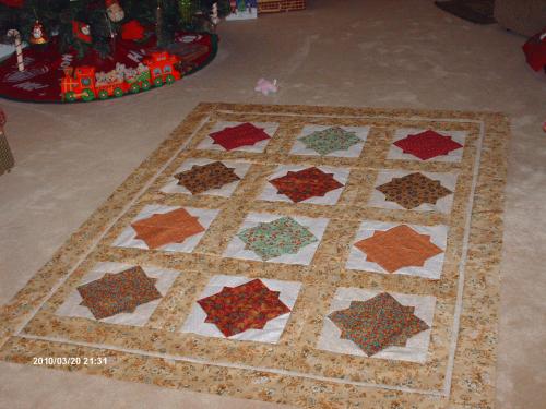 made from leftovers from Daniel's quilt