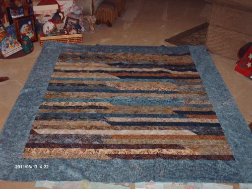 jelly roll race quilt with borders