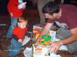 Dad opening presents